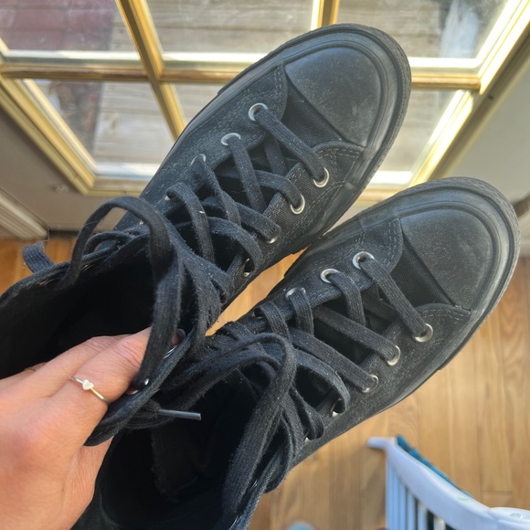 All black high top converse - Picture 2 of 2